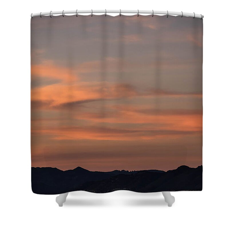 Sunset Shower Curtain featuring the photograph Pismo Sunset by Wendy Carrington