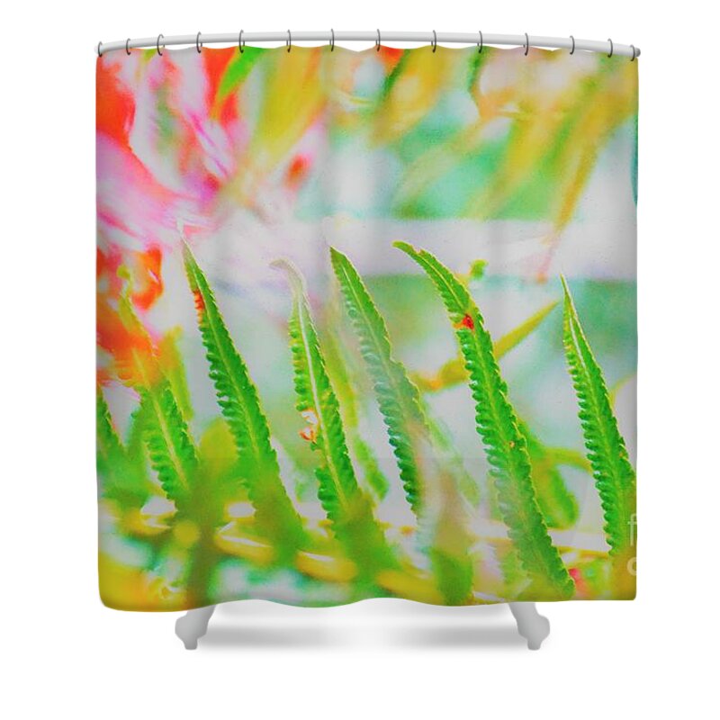 Ferns Shower Curtain featuring the photograph Point Defiance fern by Merle Grenz
