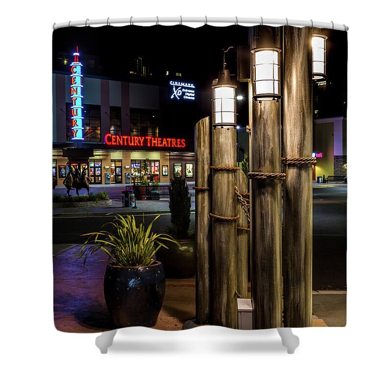 Point Shower Curtain featuring the photograph Point Ruston Lamps by Rob Green