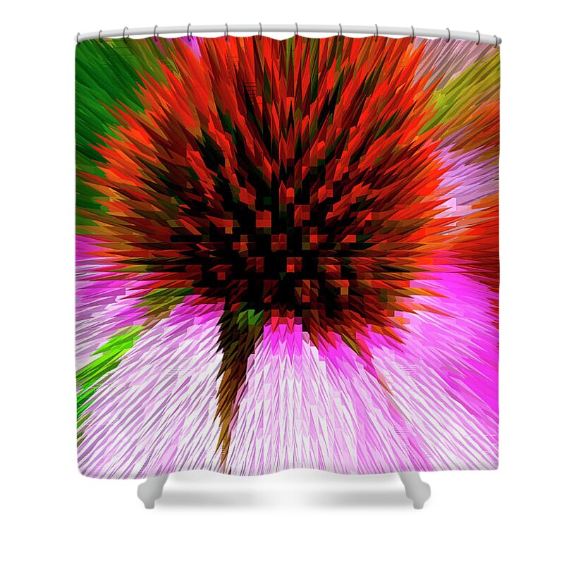 Special Effect Shower Curtain featuring the photograph Pointed flower by Paul W Faust - Impressions of Light