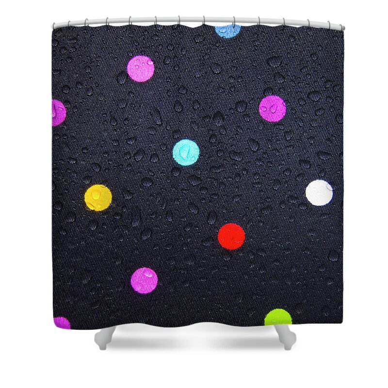 Polka Dot Shower Curtain featuring the photograph Polka Dot Umbrella by Christopher Johnson
