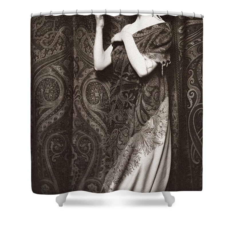 1890 Shower Curtain featuring the photograph Pomegranates by Granger