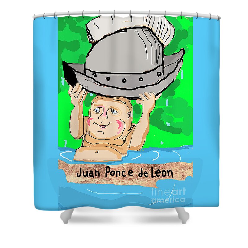 Fountain Of Youth Shower Curtain featuring the photograph PONCE de LEON by Joe Pratt