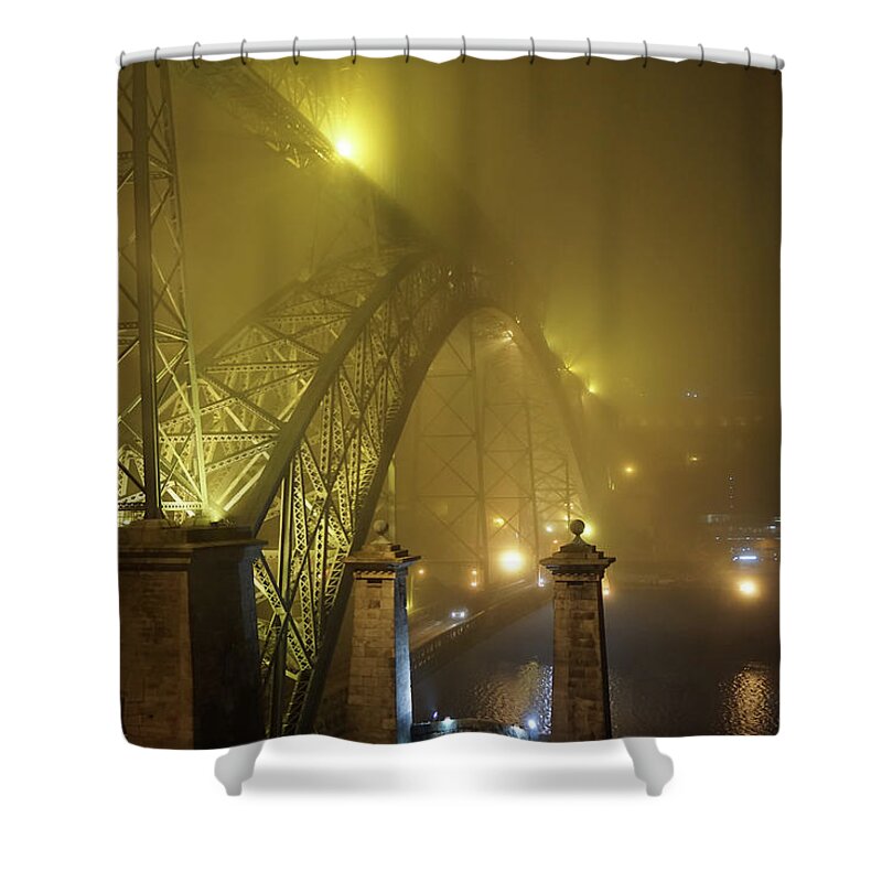 Brige Shower Curtain featuring the photograph Ponte D Luis I by Piotr Dulski