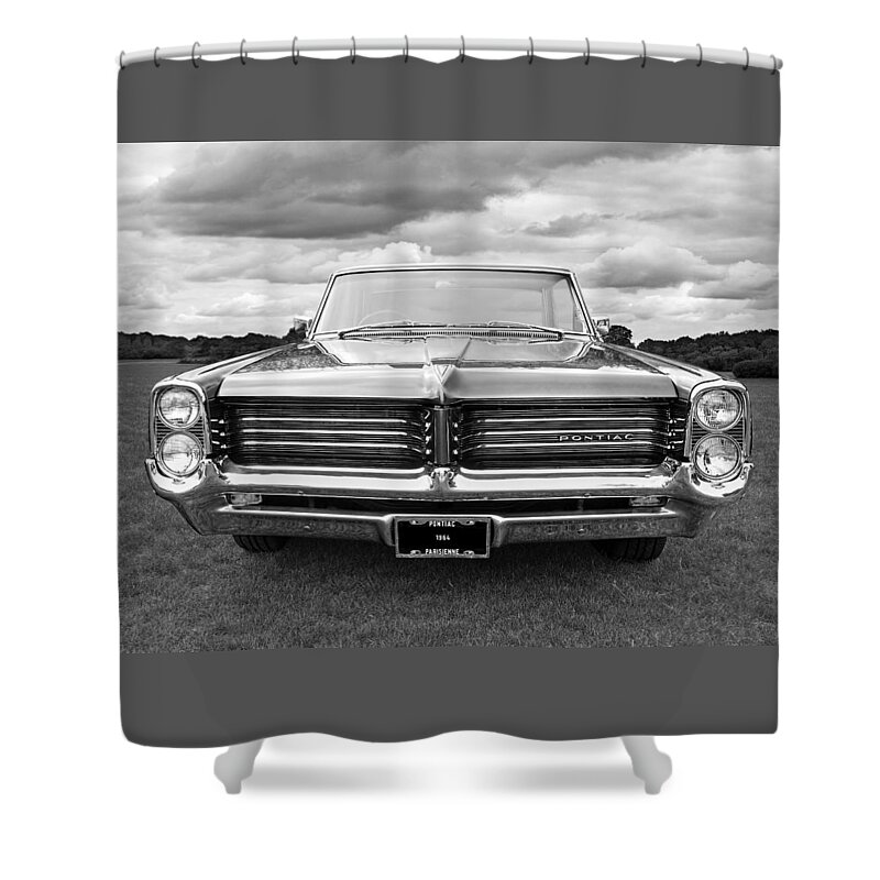 Pontiac Shower Curtain featuring the photograph Pontiac Parisienne 1964 by Gill Billington