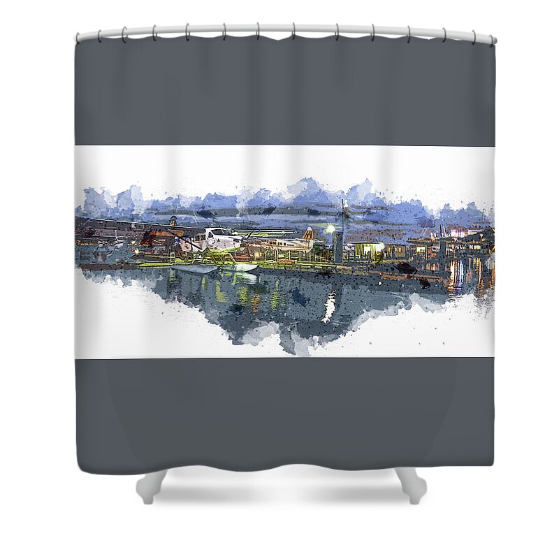 Seaplanes Shower Curtain featuring the photograph Pontoon Pilots by Cameron Wood