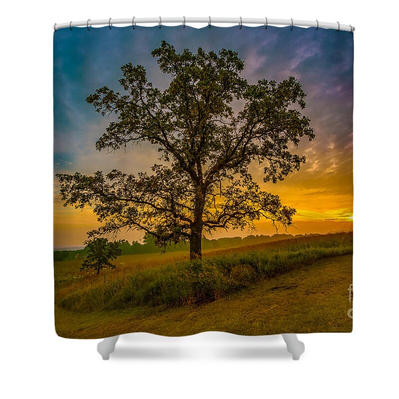 Clouds Shower Curtain featuring the photograph Pope's Morning Vibrance by Andrew Slater
