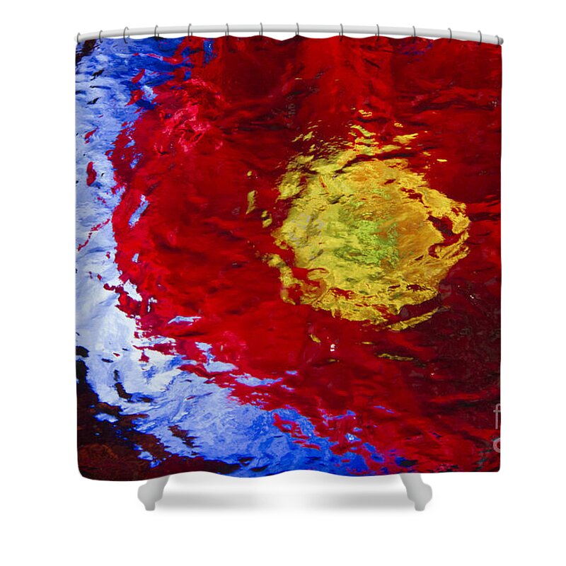 Red Shower Curtain featuring the photograph Poppy Impressions by Jeanette French