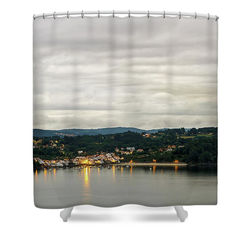 Storage Shower Curtain featuring the photograph Port of Redes Ria de Ares by Pablo Avanzini