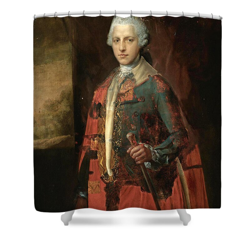 Thomas Gainsborough And Studio Shower Curtain featuring the painting Portrait of a Nobleman by Thomas Gainsborough and Studio