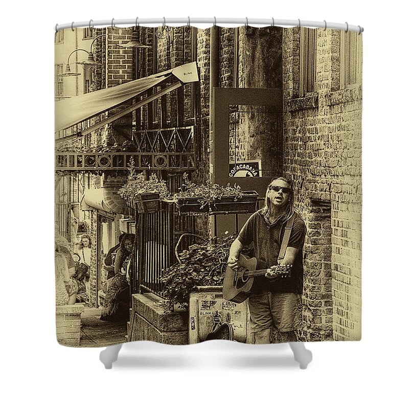 Post Alley Shower Curtain featuring the photograph Post Alley Tunes by David Patterson