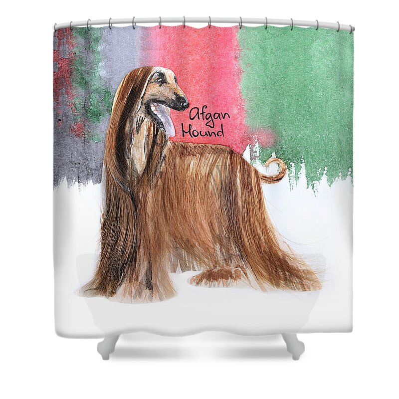 Details about   Afghan Hound Print Shower Curtains Free Shipping 