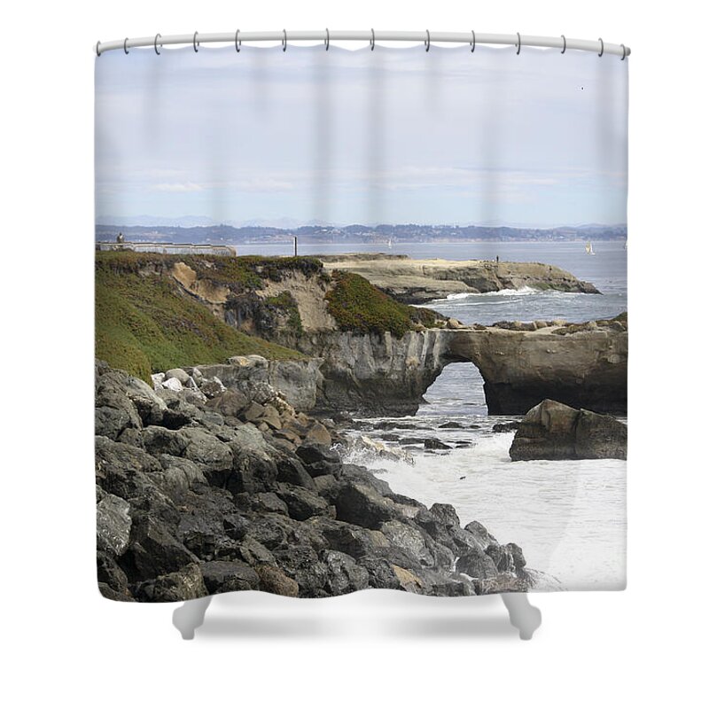 Landscape Shower Curtain featuring the photograph pr 176 -Natural Bridge 2 by Chris Berry