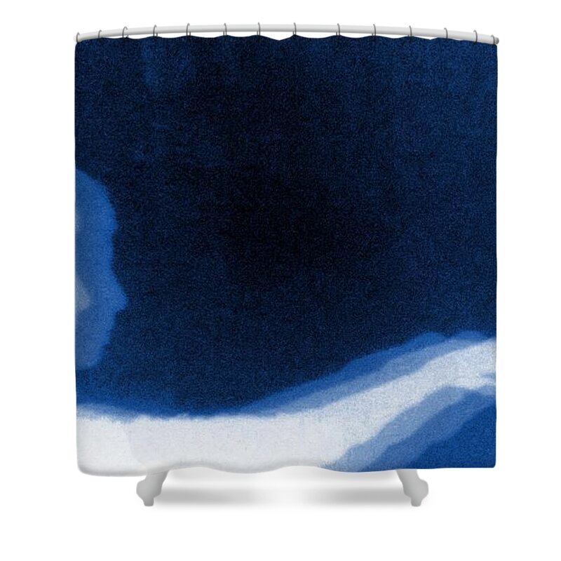 Ghost Shower Curtain featuring the digital art Presence by Danielle R T Haney