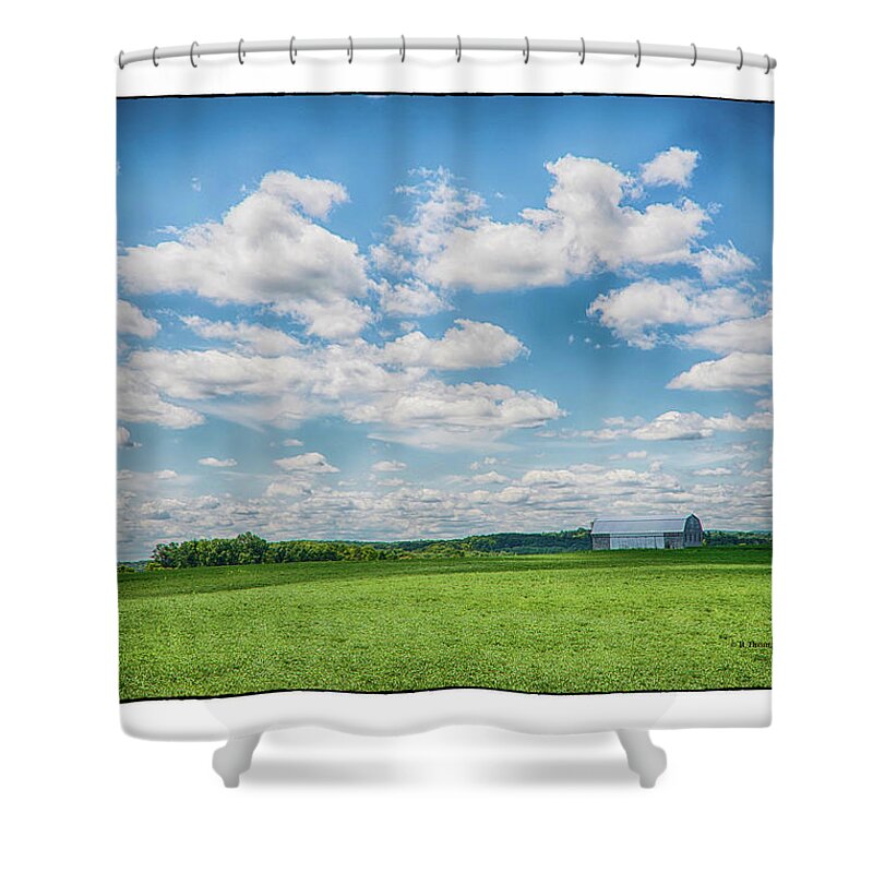 Barn Shower Curtain featuring the photograph Prison Barn by R Thomas Berner