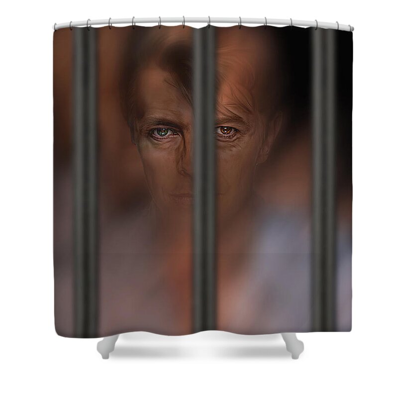Love Shower Curtain featuring the digital art Prisoner Of Love by Pedro L Gili
