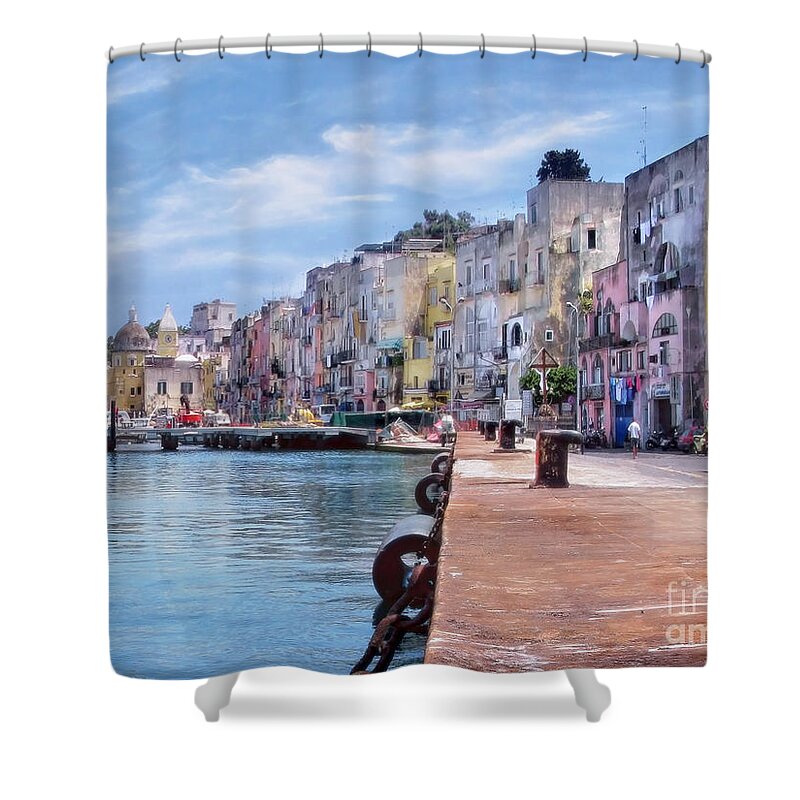 Procida Shower Curtain featuring the photograph Procida Italy by Jennie Breeze