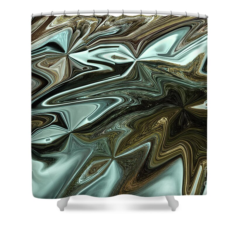 Abstract Shower Curtain featuring the photograph Progressive by Mike Eingle