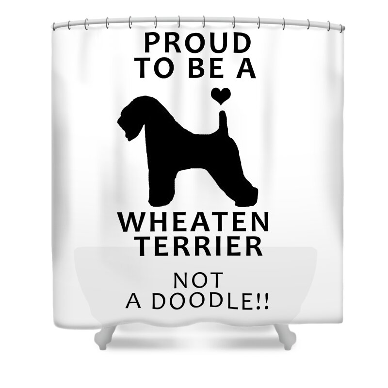 Wheaten Terrier Shower Curtain featuring the photograph Proud to be a Wheaten by Rebecca Cozart