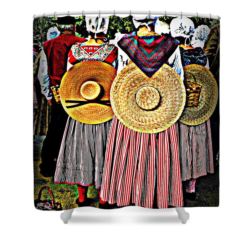 Provence Shower Curtain featuring the photograph Provence Traditional Costumes by Lainie Wrightson