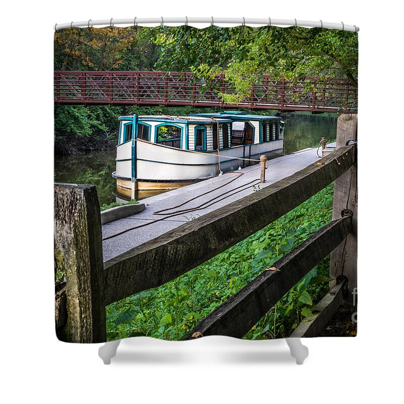 Providence Metropark Shower Curtain featuring the photograph Providence Metropark Erie Canal by Michael Arend