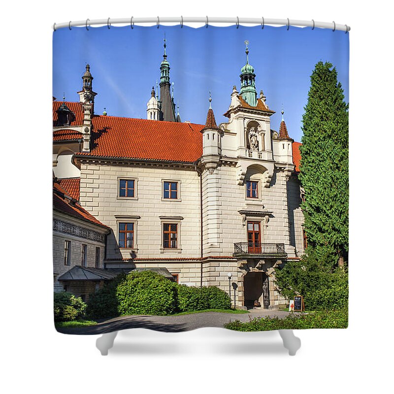 Jenny Rainbow Fine Art Photography Shower Curtain featuring the photograph Pruhonice Castle by Jenny Rainbow