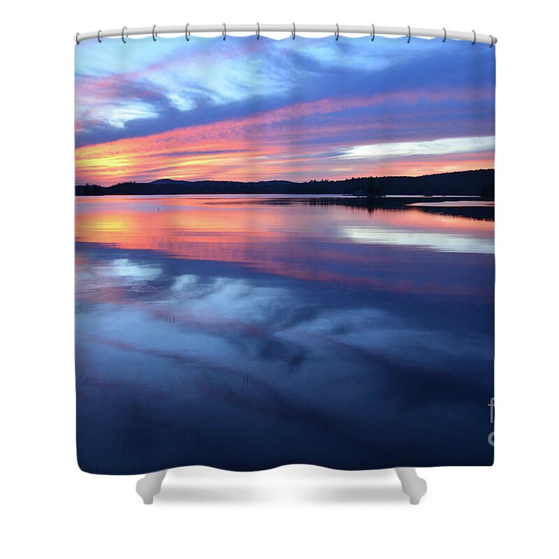 Sunset Shower Curtain featuring the photograph Psychedelic Nights by Lisa Kilby