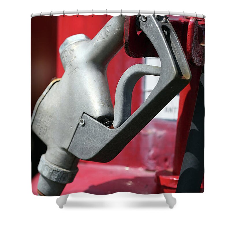  Shower Curtain featuring the photograph Pump Handle by Mark Alesse
