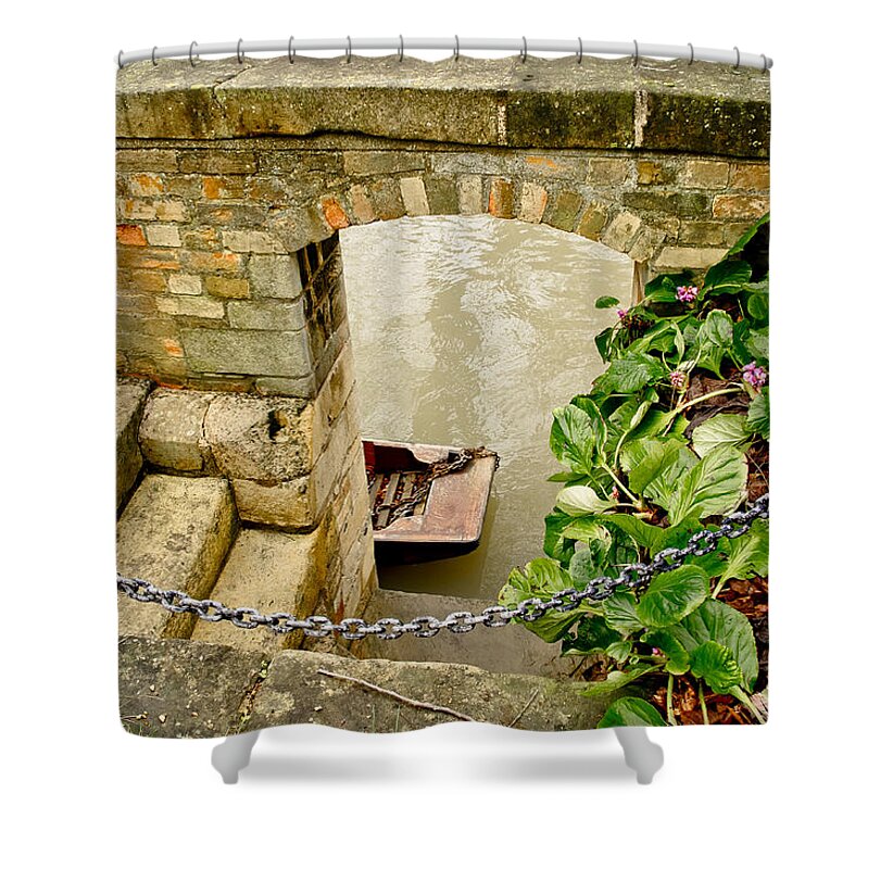 Punt Shower Curtain featuring the photograph Punt is for boating. by Elena Perelman