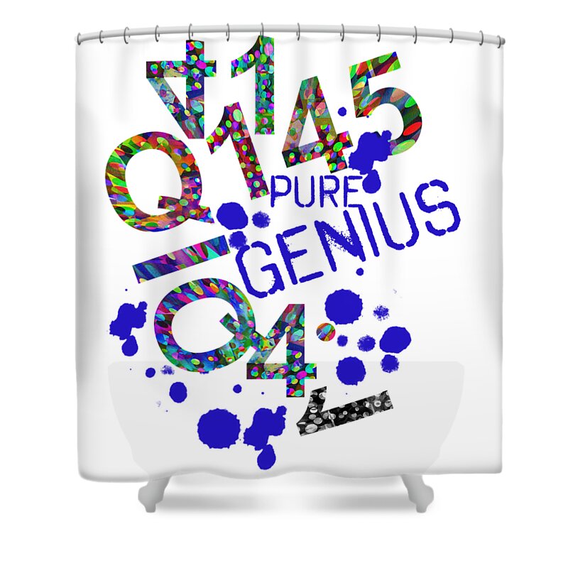 Ts001 Shower Curtain featuring the digital art Pure Genius #1 by Edmund Nagele FRPS