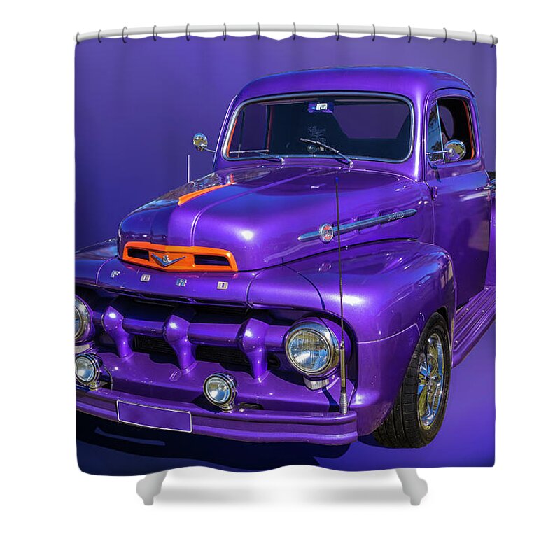Pickup Shower Curtain featuring the photograph Purple 51 by Keith Hawley