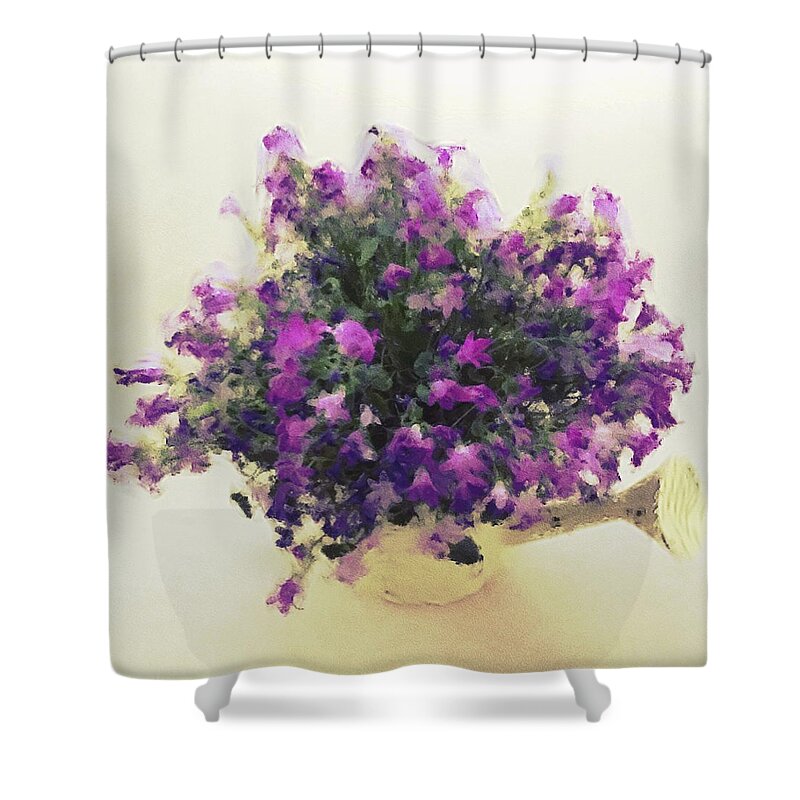 Purple Shower Curtain featuring the photograph Purple Flowers by Kate Hannon
