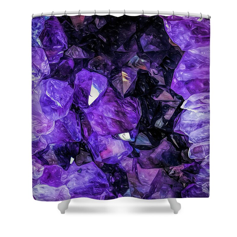Amethyst Shower Curtain featuring the photograph Purple Majesty by Teresa Wilson