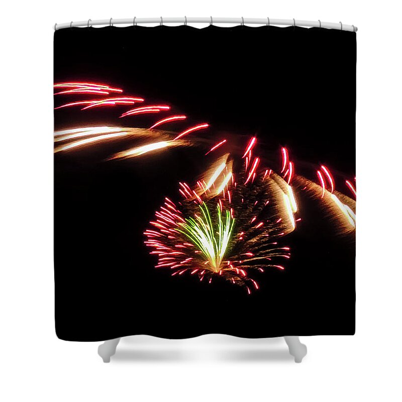 Fireworks Shower Curtain featuring the photograph Pyro I by Robert Mitchell
