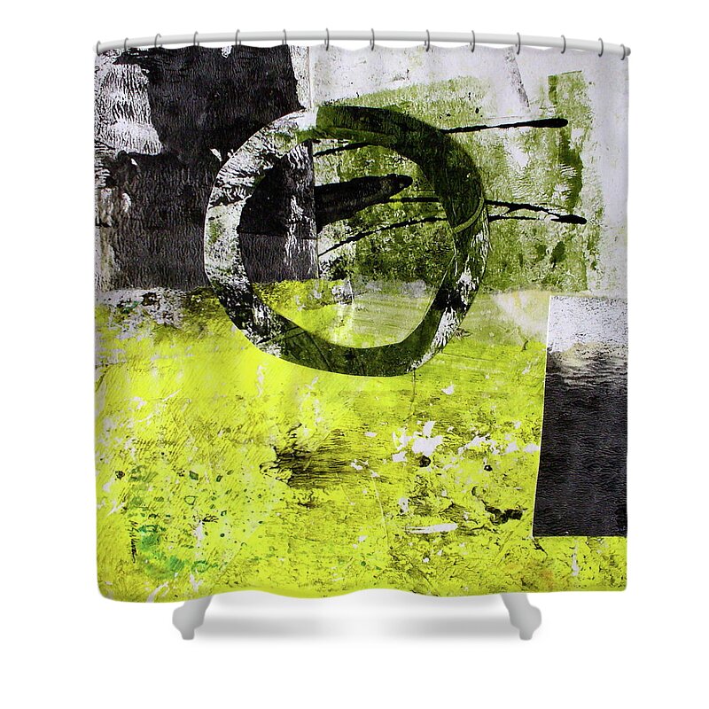 Abstract Shower Curtain featuring the painting Quarto I by Mary Sullivan