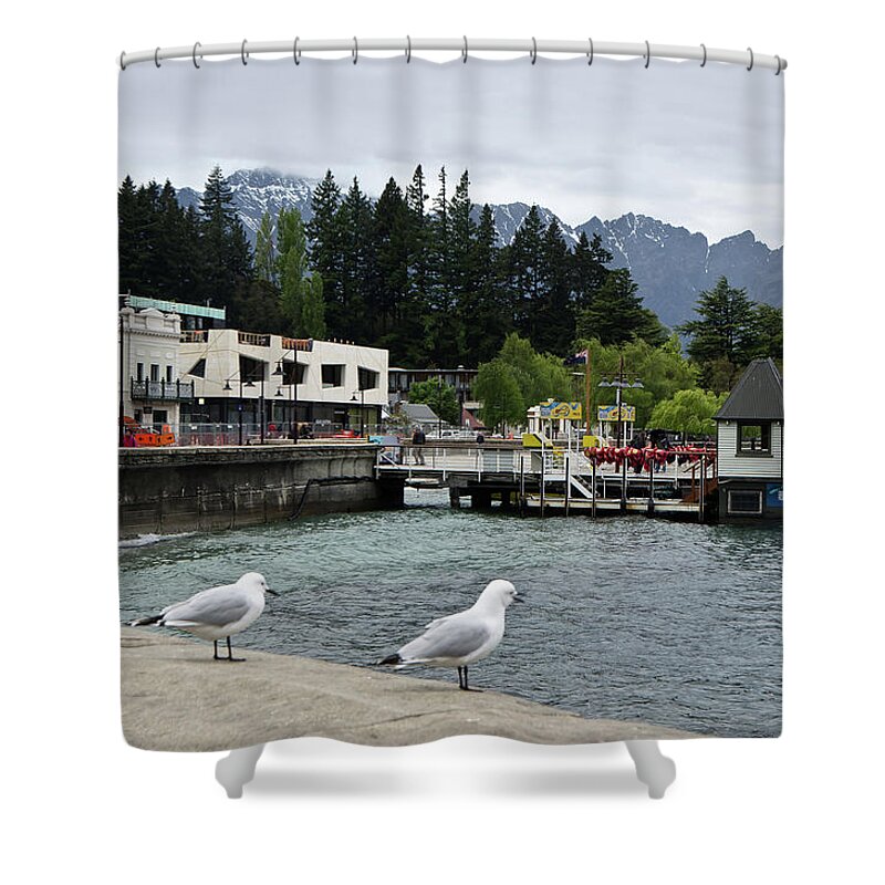 Queenstown Shower Curtain featuring the photograph Queenstown, New Zealand by Yurix Sardinelly