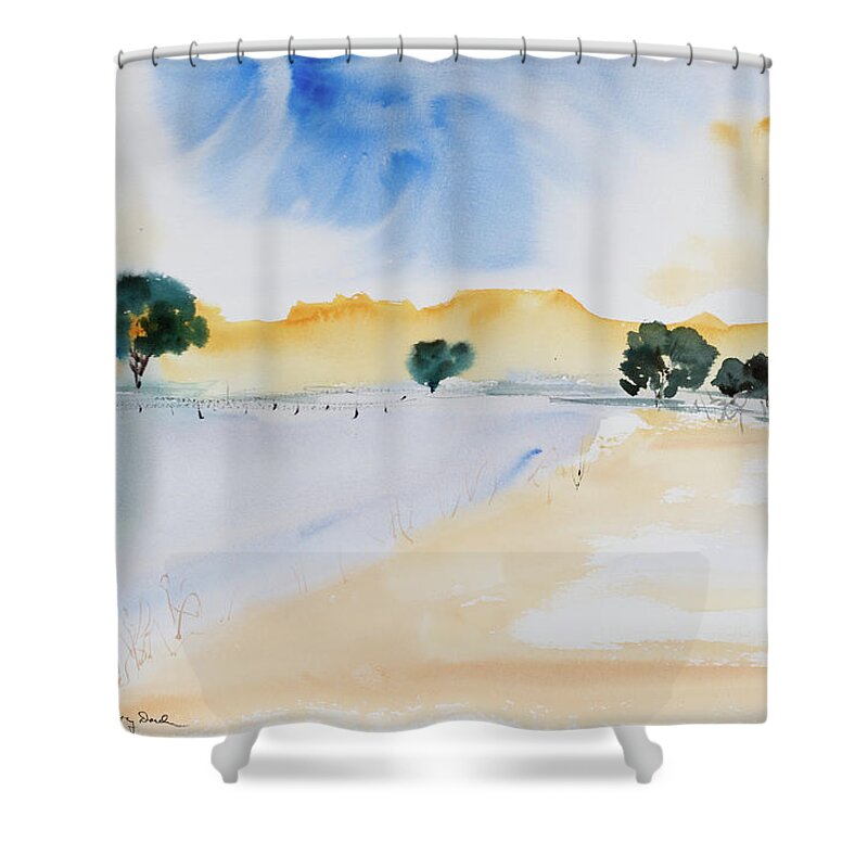 Afternoon Shower Curtain featuring the painting Summertime by Dorothy Darden