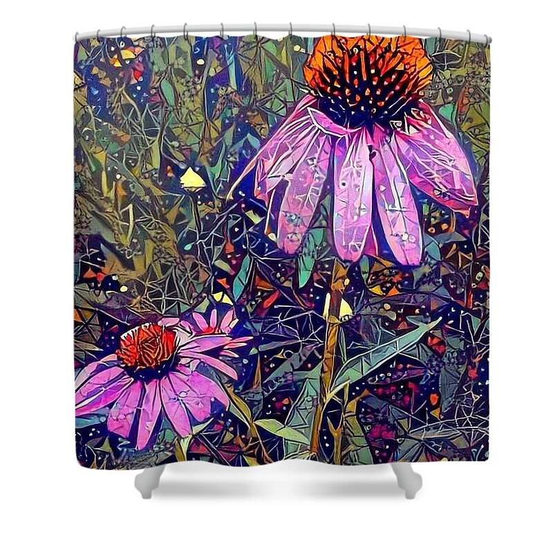Floral Shower Curtain featuring the photograph Quite Contrary by Geri Glavis