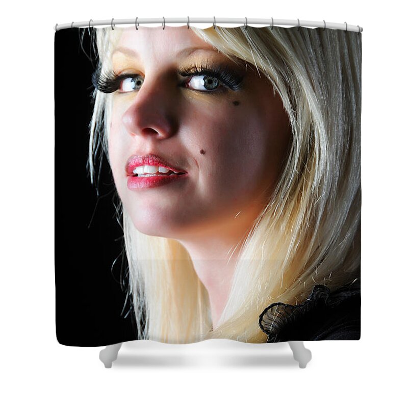 Glamour Photographs Shower Curtain featuring the photograph Radiant by Robert WK Clark