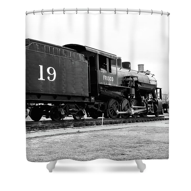 Frisco Shower Curtain featuring the photograph Railway Engine in Frisco by Nicole Lloyd