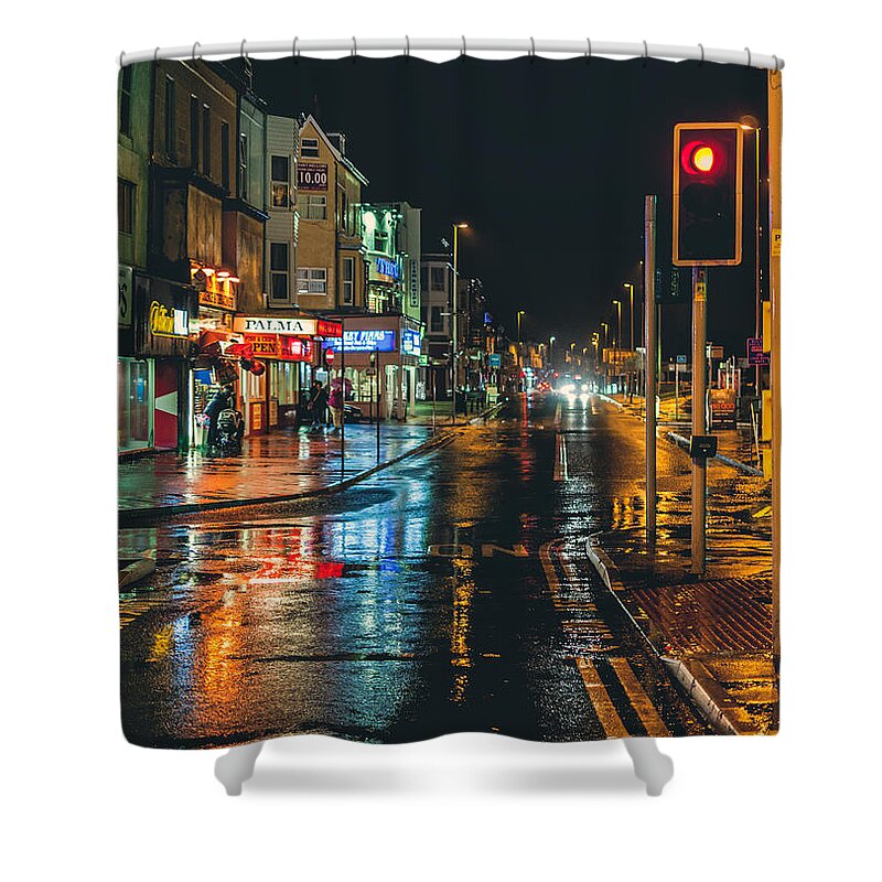 Nikon D90 Shower Curtain featuring the photograph Rain dogs by Nick Barkworth