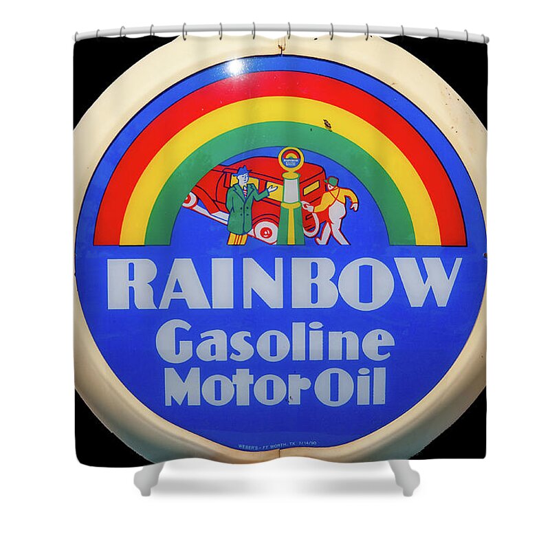 Missouri Shower Curtain featuring the photograph Rainbow Gasoline by Steve Stuller