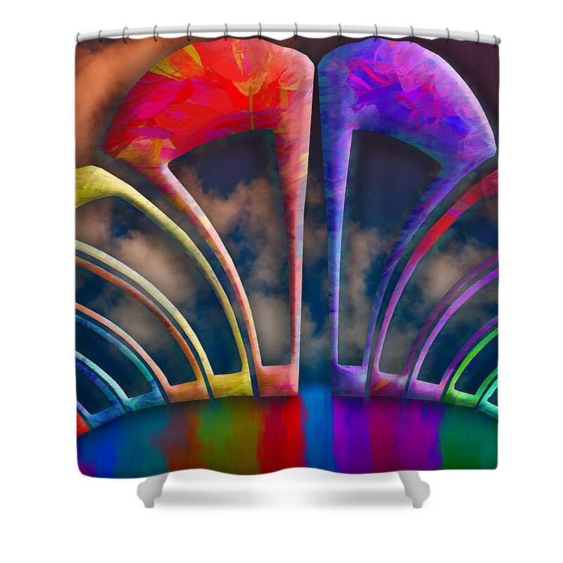 Photography Shower Curtain featuring the photograph Rainbow Hill by Paul Wear