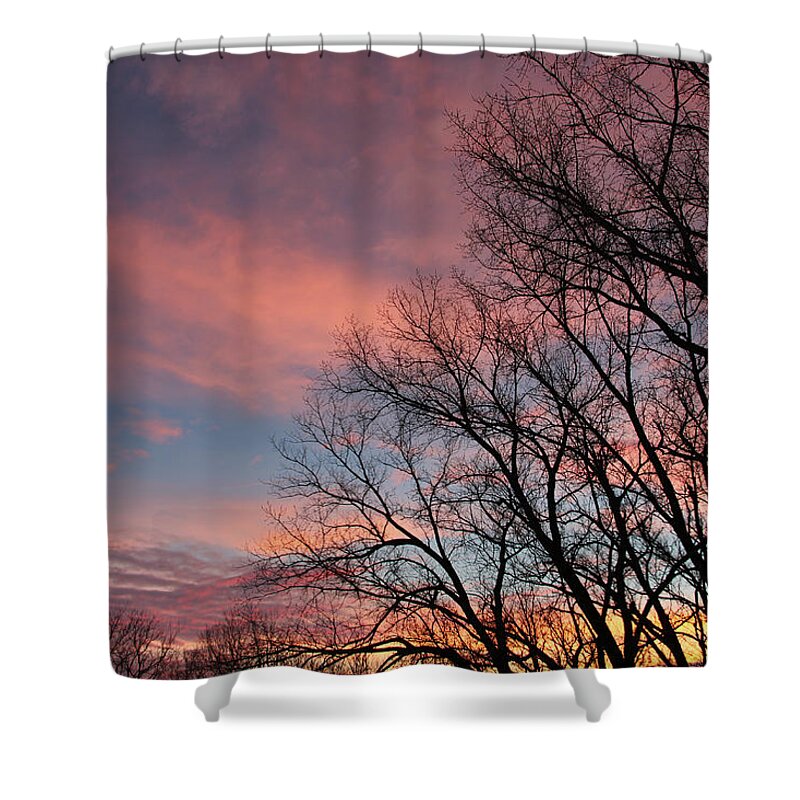 Rainbow Sunrise Shower Curtain featuring the photograph Rainbow Sunrise by Kathy M Krause