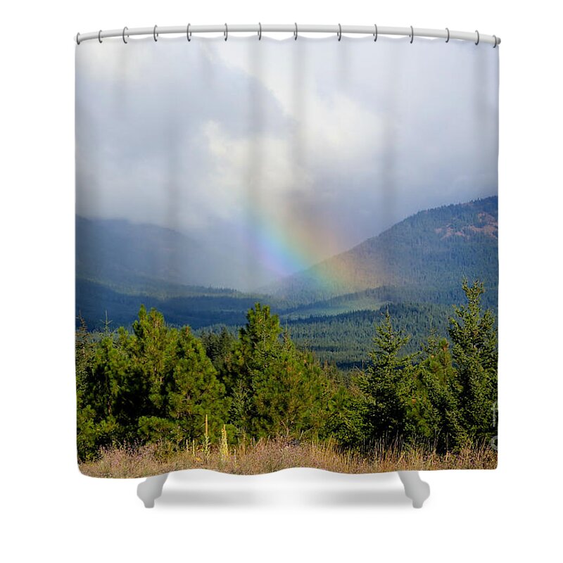 Rainbow Shower Curtain featuring the photograph Rainbow Valley by Carol Groenen