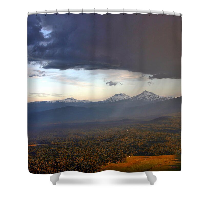Oregon Shower Curtain featuring the photograph Raining Sisters by Scott Mahon