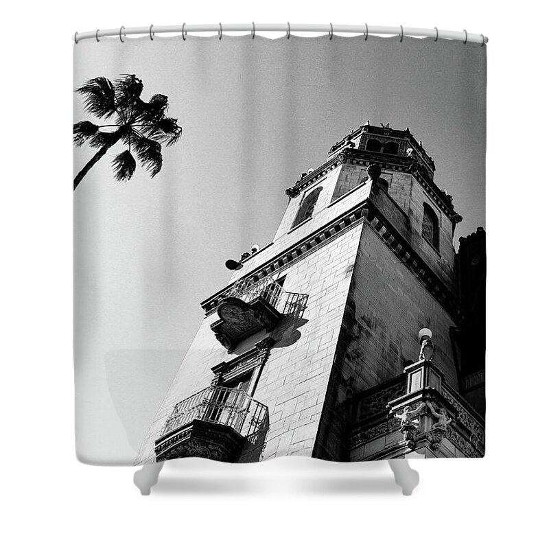 Castle Shower Curtain featuring the photograph California Castle by Adam Morsa
