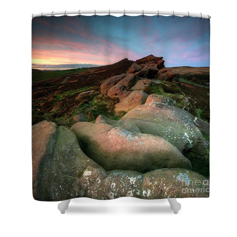 Yhun Suarez Shower Curtain featuring the photograph Ramshaw Rocks 6.0 by Yhun Suarez