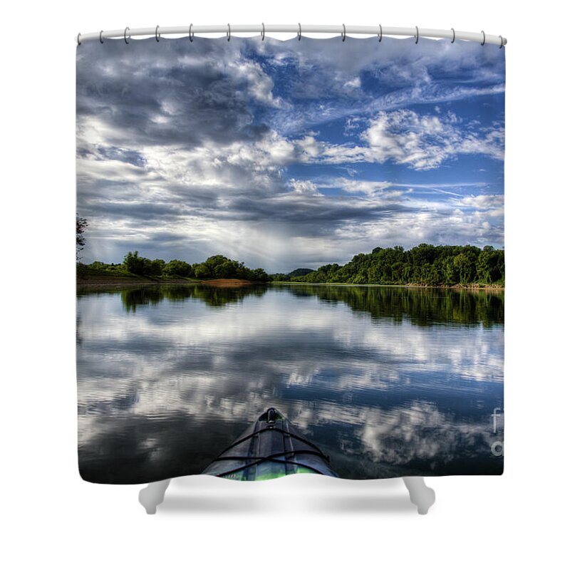 Hdr Shower Curtain featuring the photograph Rankin Bottoms HDR by Douglas Stucky