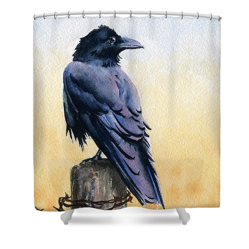 Crows Framed Shower Curtains